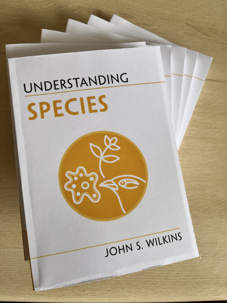 Stack of hard copies of Understanding Species